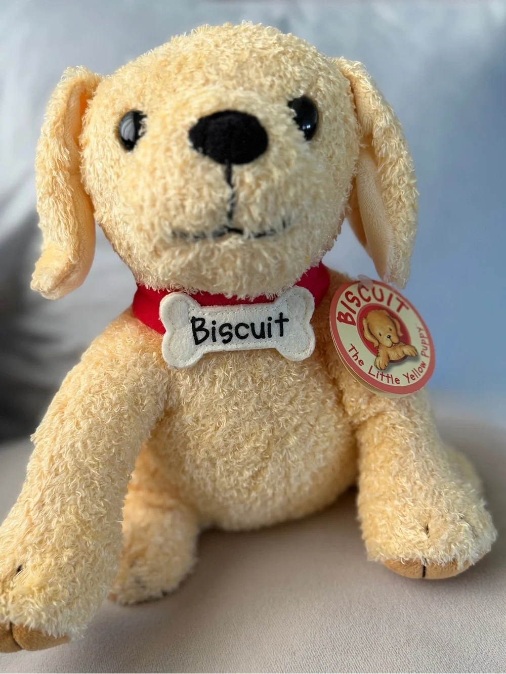 Sweet Yellow Biscuit Puppy Dog Plush Stuffed Animal Toy 2016
